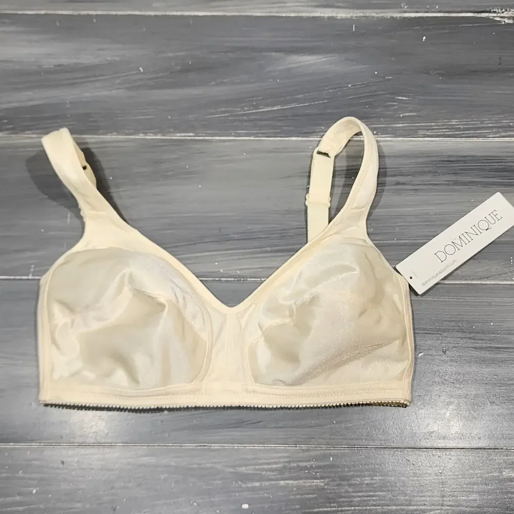 Dominique Isabelle Everyday‎ Wire-Free Cotton Lined Bra 34B Champagne